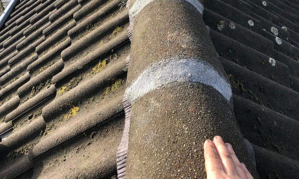 Ingezoomd op een nokvorst Nokvorst reparatie
