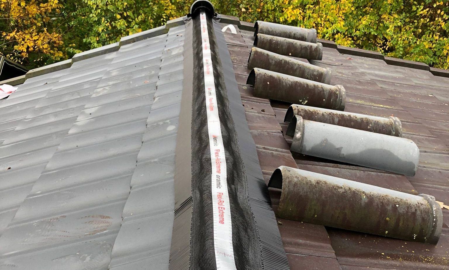 Nokvorsten liggen klaar Nokvorst reparatie
